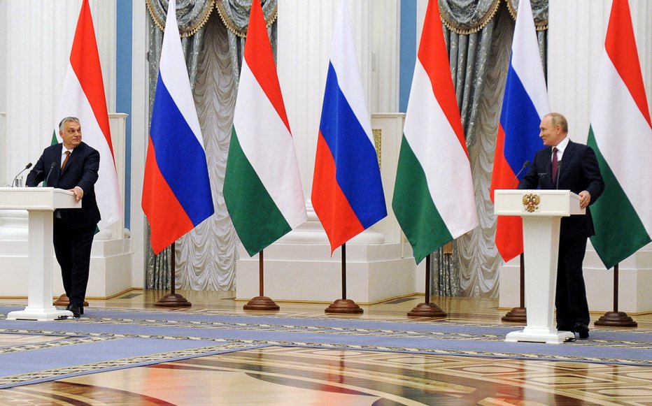 Fotografija: Orban in Putin sta se v Moskvi srečala 1. februarja. FOTO: Sputnik, Via Reuters
