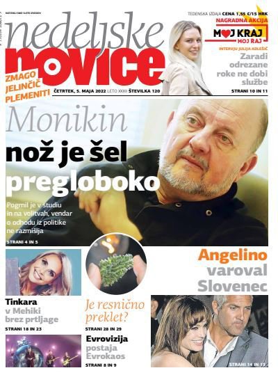 Naslovnica Nedeljskih novic. FOTO: S. N.
