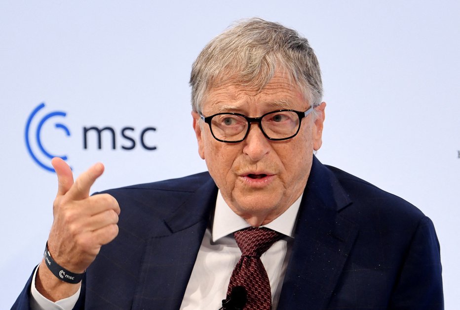 Fotografija: Bill Gates. FOTO: Andreas Gebert, Reuters
