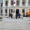 Policija v središču Ljubljane: stavbo sodišča so izpraznili. Kaj se dogaja?
