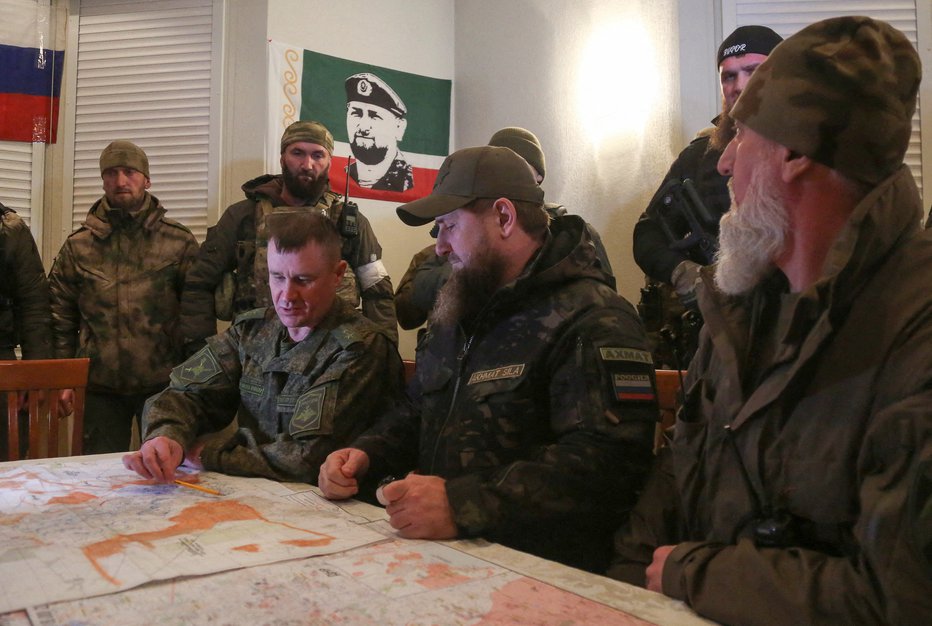 Fotografija: Ramzan Kadyrov in Andrei Mordvichev,  FOTO: Chingis Kondarov Reuters
