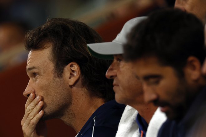 Carlos Moya, njegov teniški trener, se ne izogiba govoricam o možni upokojitvi. FOTO: Yves Herman, Reuters
