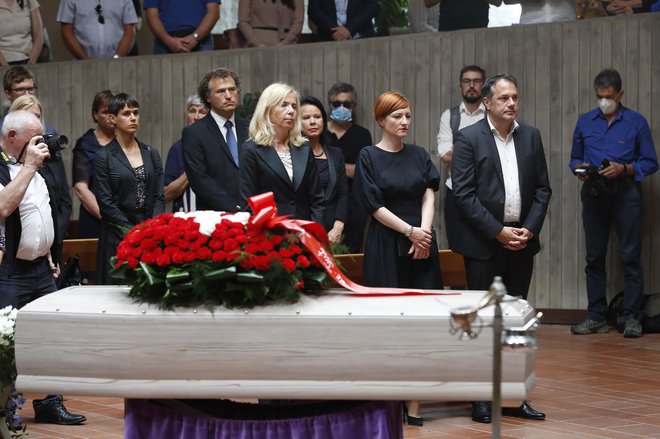 Pogreb Borisa Pahorja. FOTO: Leon Vidic, Delo
