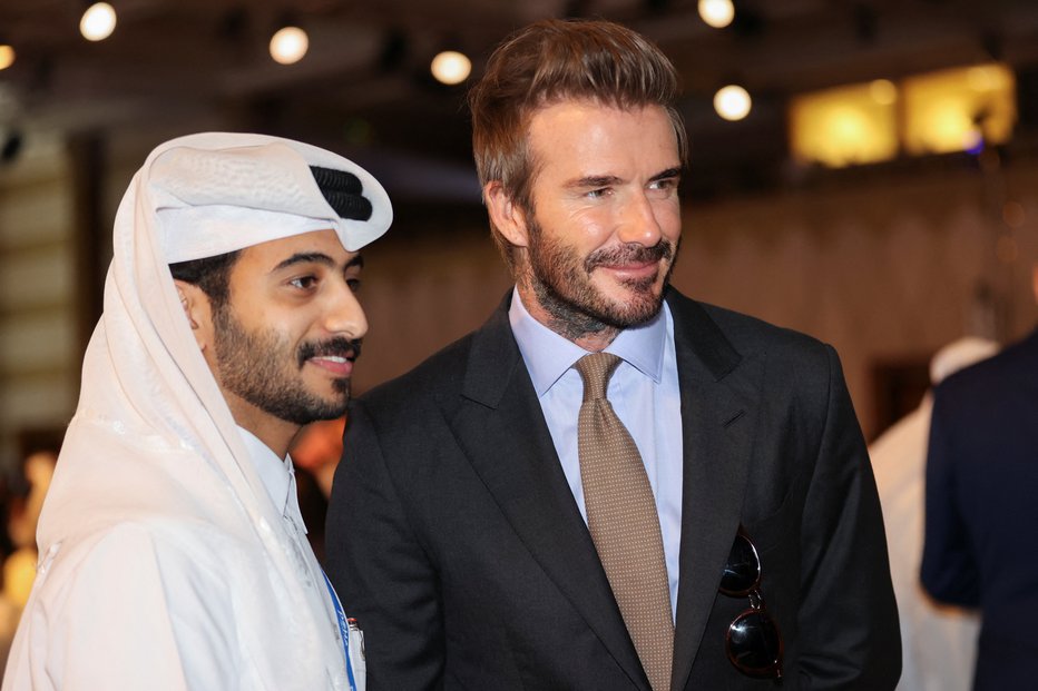 Fotografija: Beckham je svoj obraz prodal Katarju. FOTO: Ibraheem Al Omari/REUTERS
