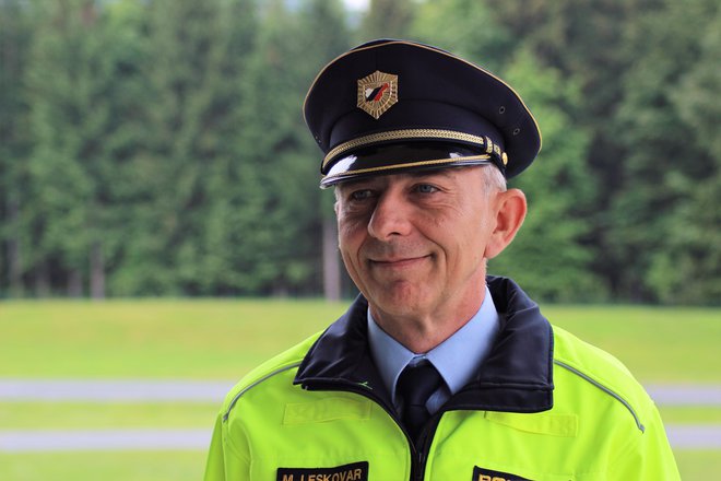 Matjaž Leskovar, višji samostojni policijski inšpektor v sektorju prometne policije. FOTO: Brane Piano
