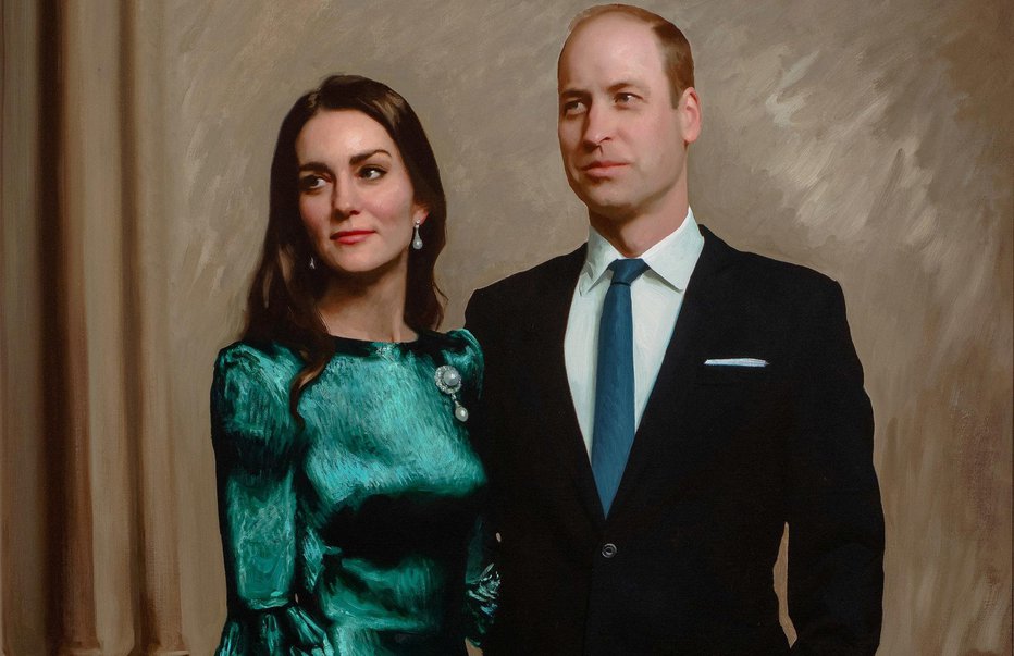 Fotografija: Te dni so razkrili novi portret britanskega kraljevega par. FOTO: Jamie Coreth, Fine Art Commision Via Reuters
