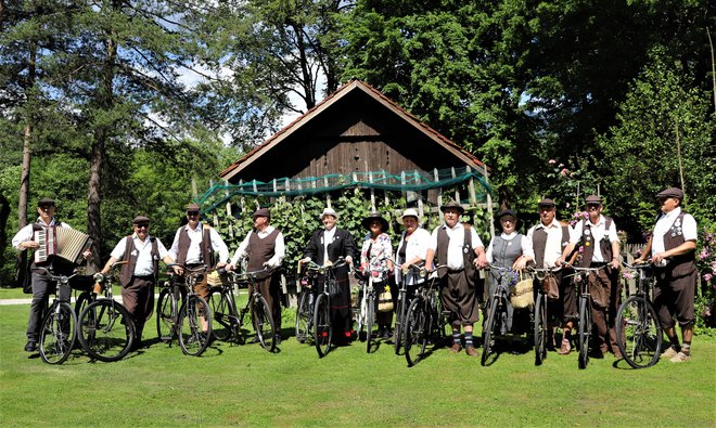 Skupina kolesarjev iz Gaberk
