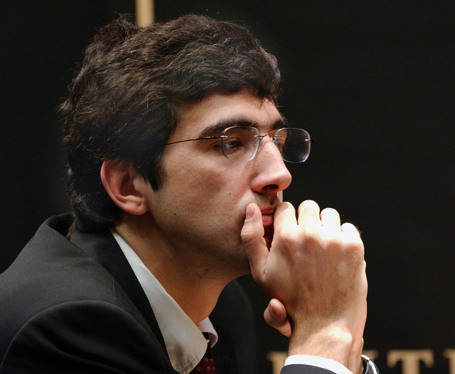 Fotografija: Vladimir Kramnik je brez dlake na jeziku. FOTO: Remy Steinegger/Reuters
