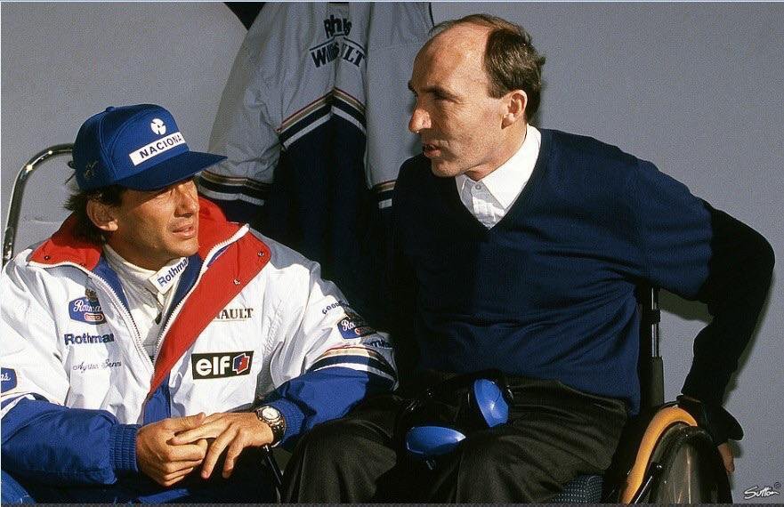 Fotografija: Ekipa Williams je bila v 90. letih tista, za katero si je želel voziti vsak dirkač. Ayrton Senna se je na svoji tretji dirki pod taktirko Franka Williamsa (oba na fotografiji) tragično ponesrečil. FOTO: Reuters
