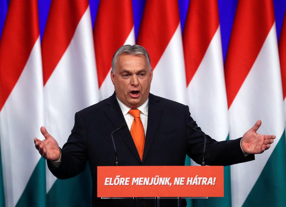 Fotografija: Madžarski pod vodstvom premiera Viktorja Orbána bo resneje grozila zamrznitev evropskega denarja. FOTO: Bernadett Szabo/Reuters
