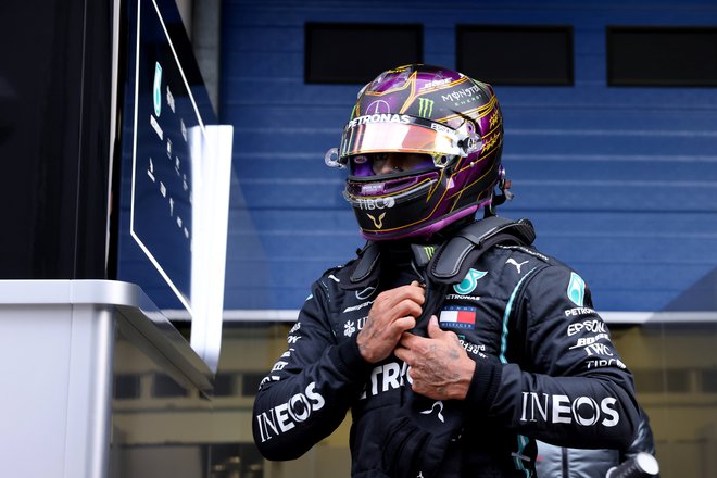 Lewis Hamilton ni zadovoljen s progo. FOTO: Reuters
