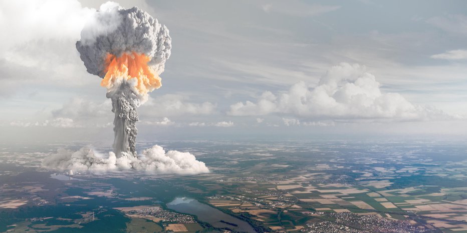Fotografija: Zemljevid razkriva, kako hudo bi jedrska bomba prizadela območje, na katero bi padla. FOTO: Kremll Getty Images/istockphoto
