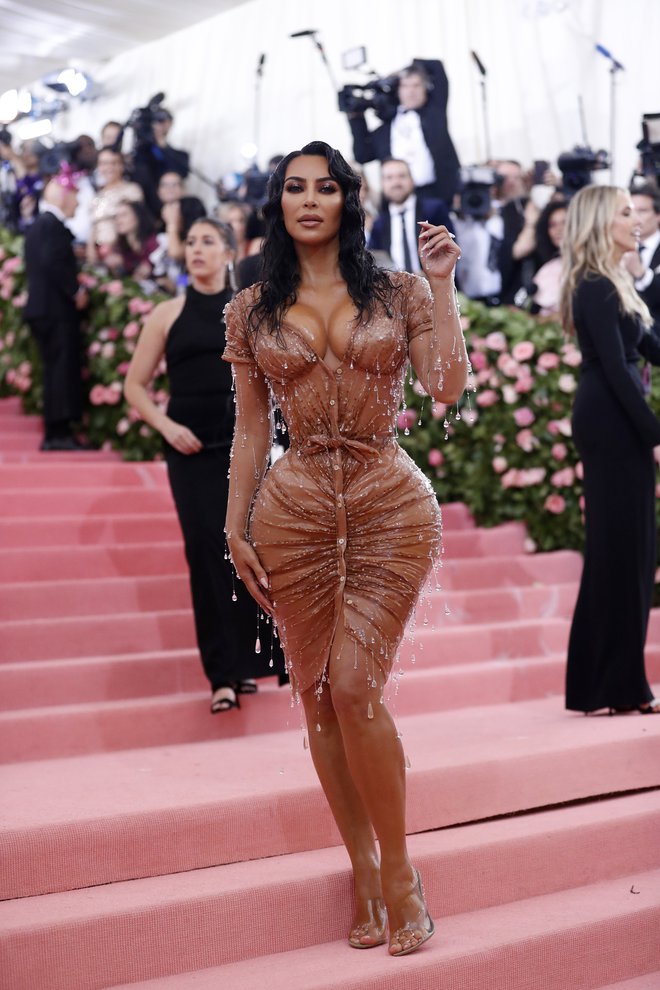 Kim Kardashian na Met Gala leta 2019. FOTO: Mario Anzuoni, Reuters
