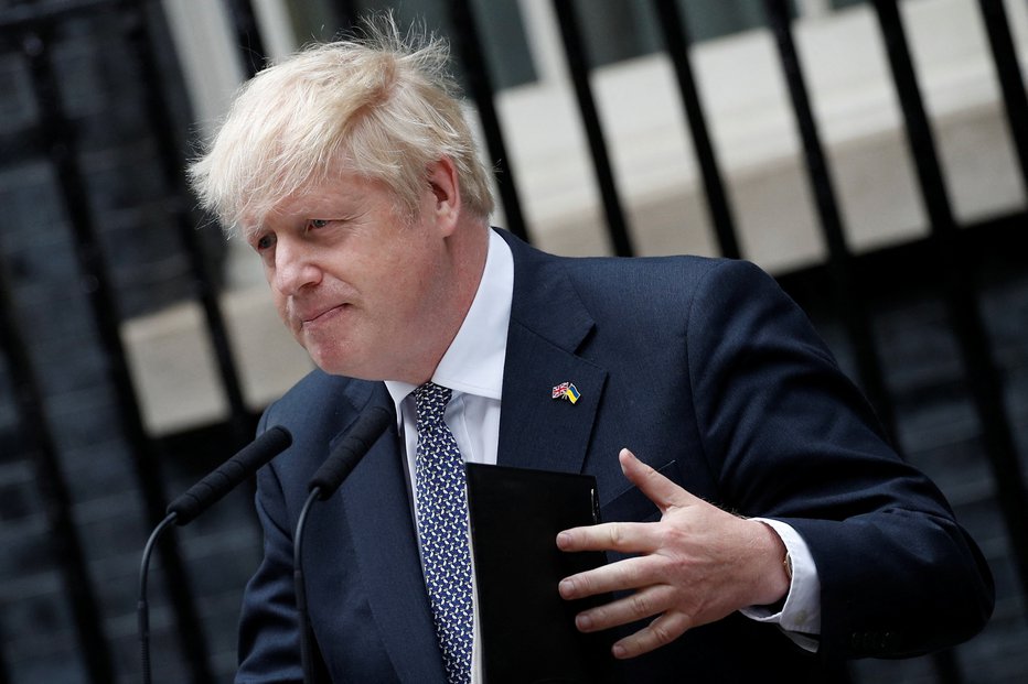 Fotografija: Boris Johnson je podal svoj odstop. FOTO: Peter Nicholls Reuters
