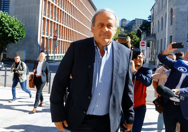 Nekdanji predsednik Uefe Michel Platini. FOTO: Arnd Wiegmann, Reuters
