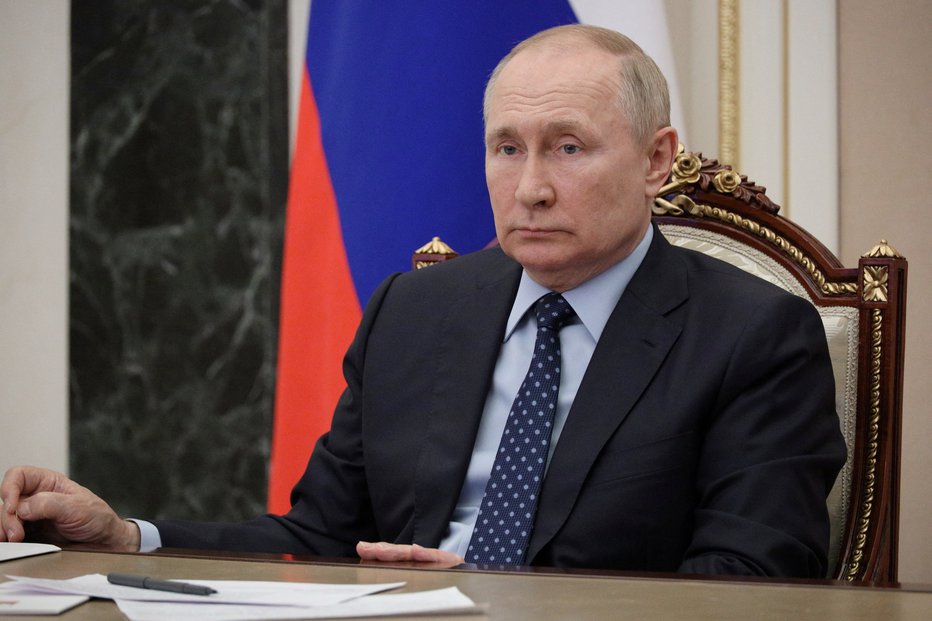 Fotografija: Vladimir Putin zdaj v vojno pošilja zapornike. FOTO: Sputnik, Via Reuters
