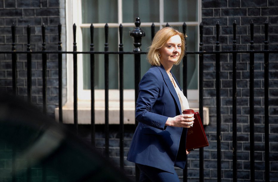 Fotografija: Tudi ministrica Liz Truss je kandidatka za novo premierko. FOTO: Peter Nicholls, Reuters
