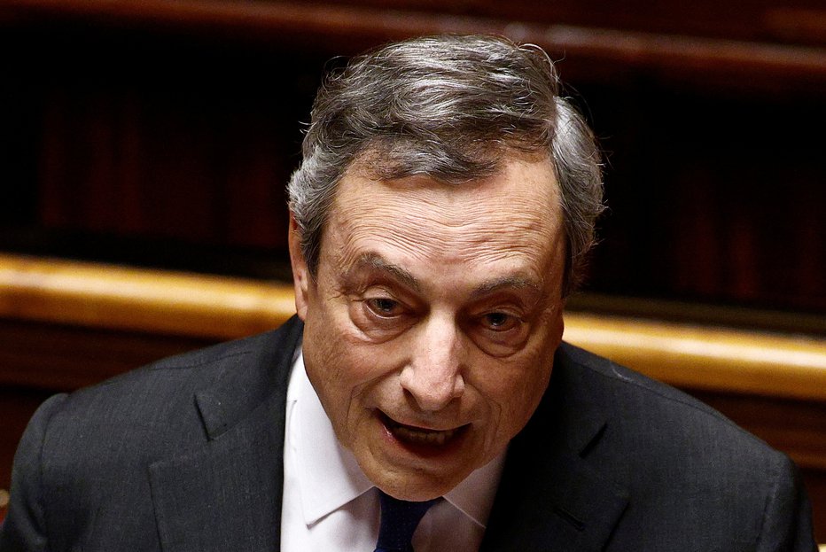 Fotografija: Mario Draghi. FOTO: Guglielmo Mangiapane, Reuters
