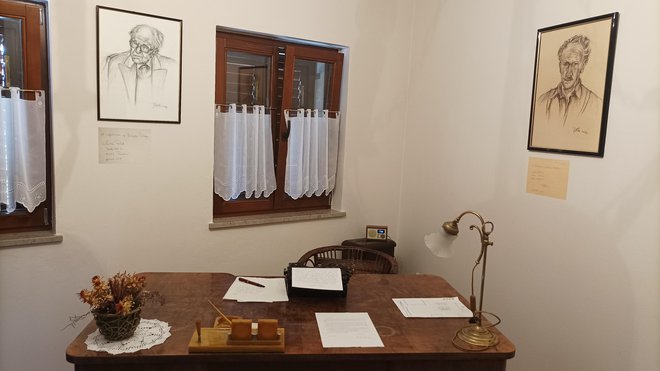 V sobi Bunčetove domačije je nastalo veliko del izpod peresa nedavno preminulega Borisa Pahorja.
