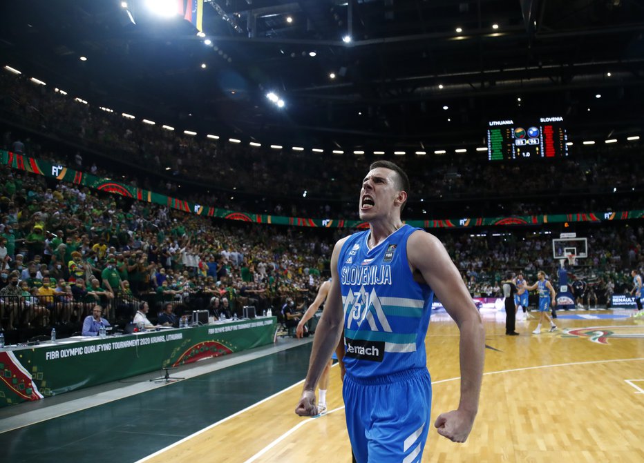 Fotografija: Vlatko Čančar vedno uživa pri igri v slovenskem dresu. FOTO: Ints Kalnins/Reuters
