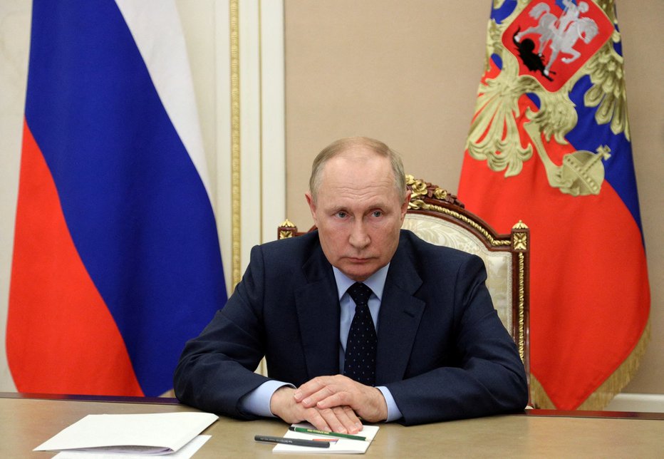 Fotografija: Predsednik Putin naj bi po mnenju Britancev izgubljal bitko za Ukrajino. FOTO: Sputnik, Reuters
