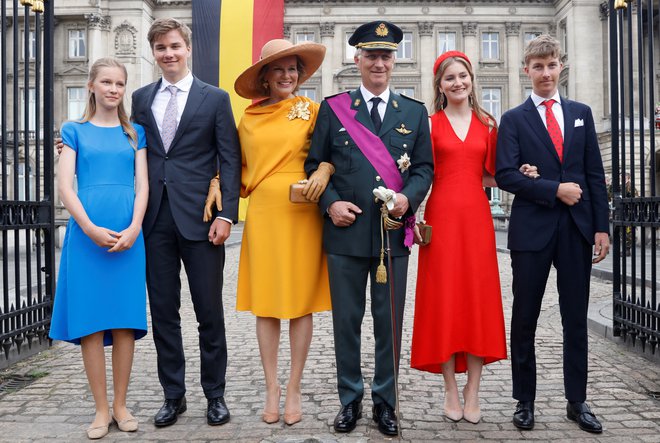 Med svati ne bodo manjkali kralj Philippe in člani njegove družine. FOTO: Yves Herman/Reuters
