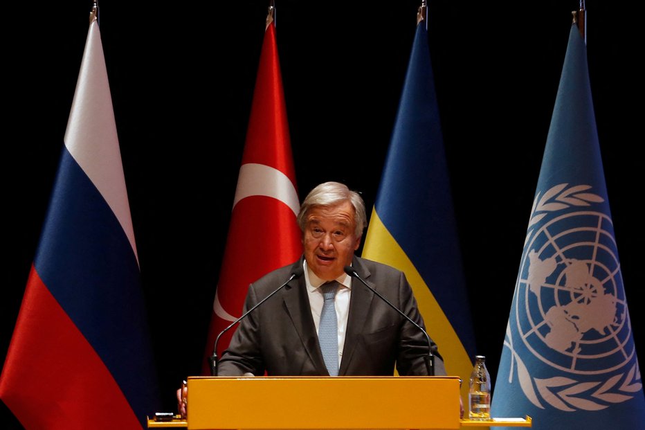 Fotografija: Generalni sekretar ZN Antonio Guterres. FOTO: Dilara Senkaya, Reuters
