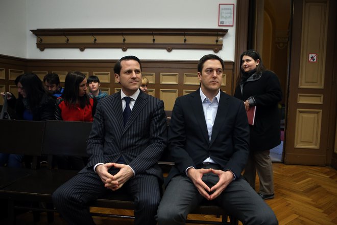Martin Kovač in Marko Volk sta bila soobtožena že v drugi zadevi, a sta bila pravnomočno oproščena. FOTO: Uroš Hočevar
