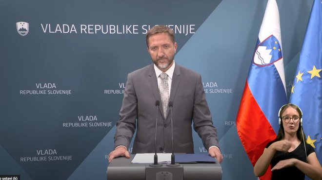 Minister za finance Klemen Boštjančič. FOTO: Zaslonski Posnetek
