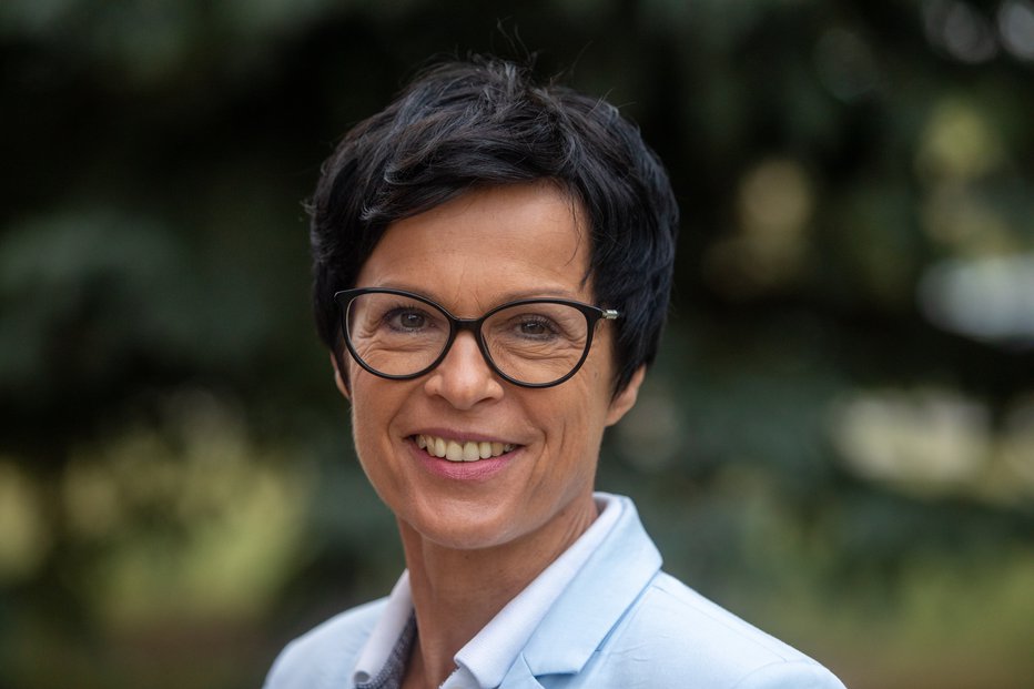Fotografija: Marta Kos, kandidatka za predsednico republike, Celje, 20. 8. 2022. FOTO: Voranc Vogel

