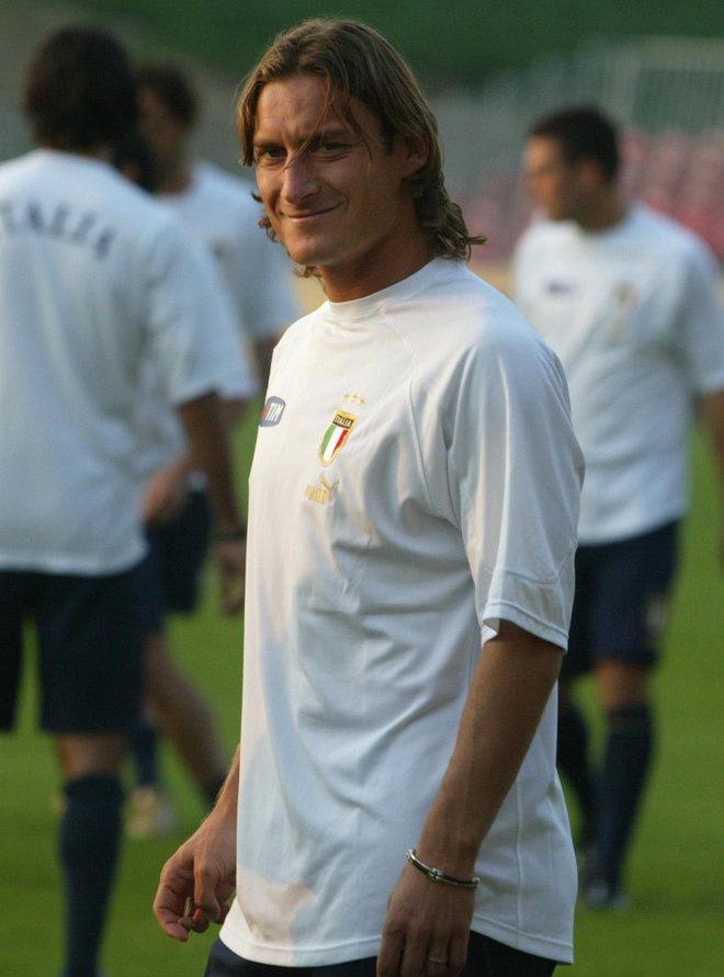 Francesco Totti en 2004 à Celje PHOTO : Matej Družnik