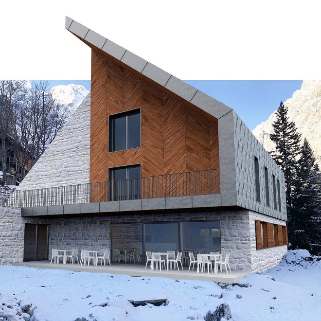 Takšen bo novi planinski dom na Okrešlju. FOTO: PD Celje Matica
