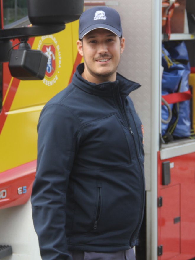 Eden najmlajših gasilskih poveljnikov Gašper Pirc FOTO: Boštjan Fon

