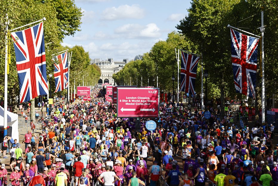 Fotografija: Letošnji maraton v britanski prestolnici. FOTO: Andrew Boyers Action Images Via Reuters
