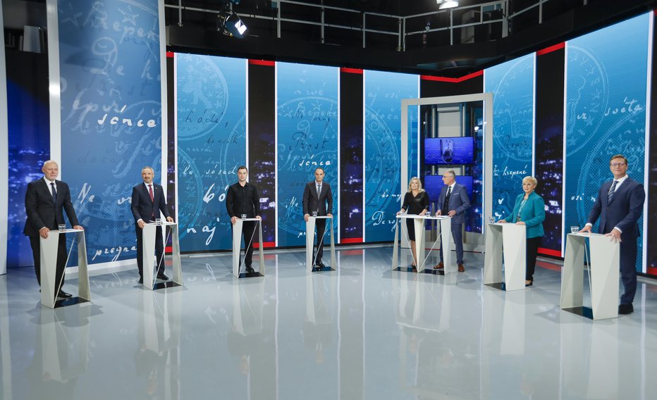 Fotografija: Soočenje predsedniških kandidatov. FOTO: Jože Suhadolnik
