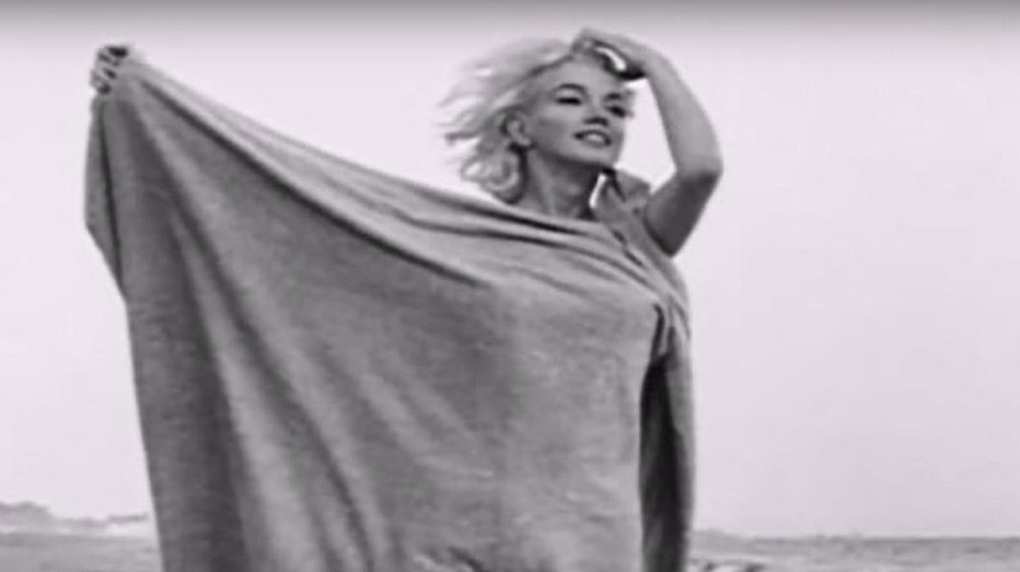 Fotografija: Marilyn Monroe na zadnjem posnetku. FOTO: Youtube, zaslonski posnetek
