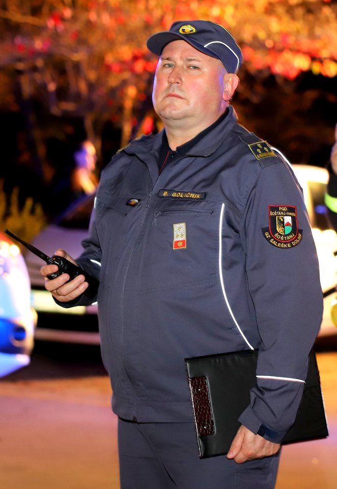 Poveljnik Občinskega gasilskega poveljstva Občine Šoštanj Boris Goličnik.
