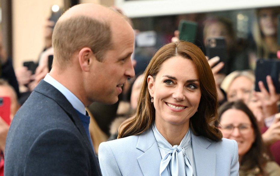Fotografija: Princ William in princesa Kate. FOTO: Tim Rooke, Pool Reuters
