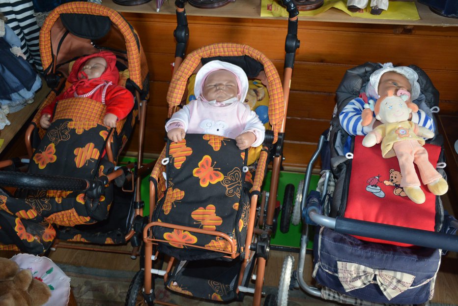 Fotografija: Dojenčki so kar v vozičkih. FOTOGRAFIJE: Oste Bakal
