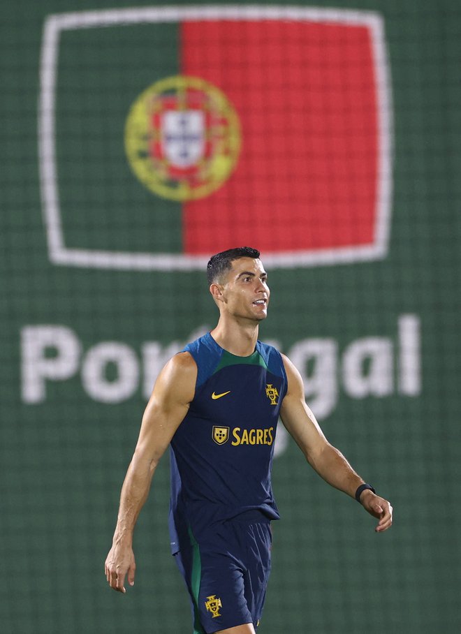 Cristiano Ronaldo ohranja visoko motivacijo pred sleherno tekmo. FOTO: Bernadett Szabo, Reuters
