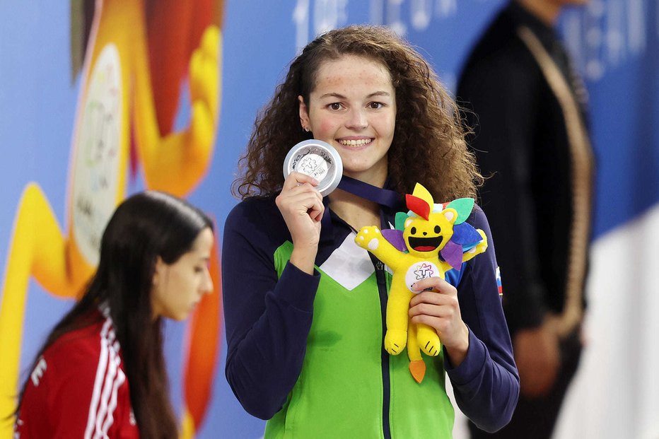 Fotografija: Katja Fain je na letošnjih sredozemskih igrah osvojila kar štiri kolajne. FOTO: OKS/facebook
