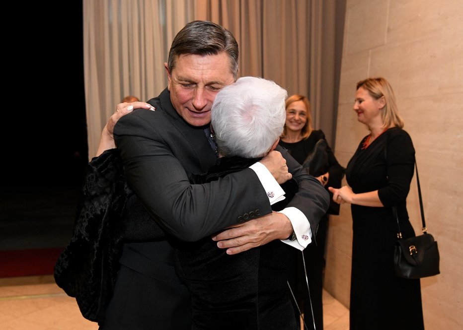 Fotografija: Borut Pahor in Jadranka Kosor. FOTO: Twitter
