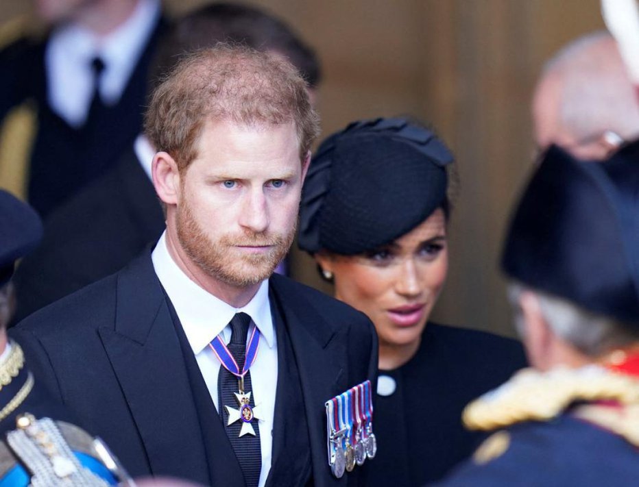 Fotografija: Meghan Markle in princ Harry. FOTO: Reuters
