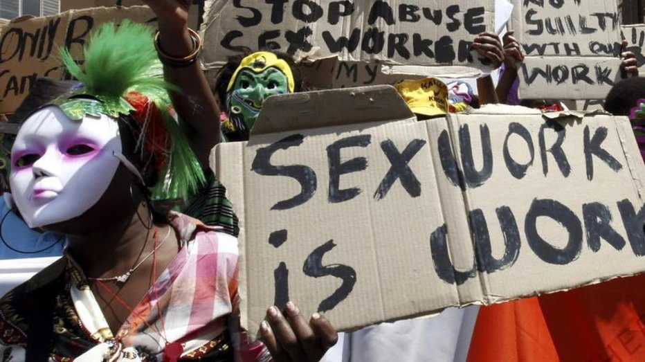 Fotografija: Protest južnoafriških prostitutk v Johannesburgu pred leti FOTO: Reuters
