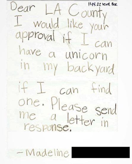 Dekličino pismo je ganilo pristojne. FOTO: Instagram
