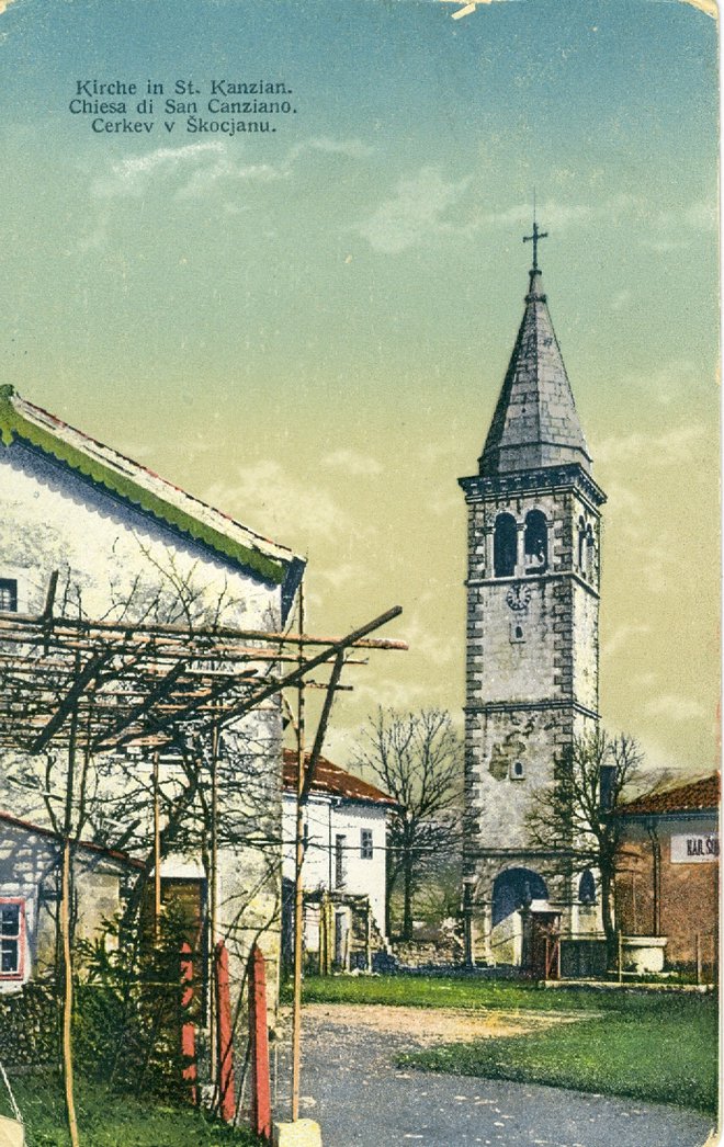 Škocjan na stari razglednici FOTO: Osebni arhiv
