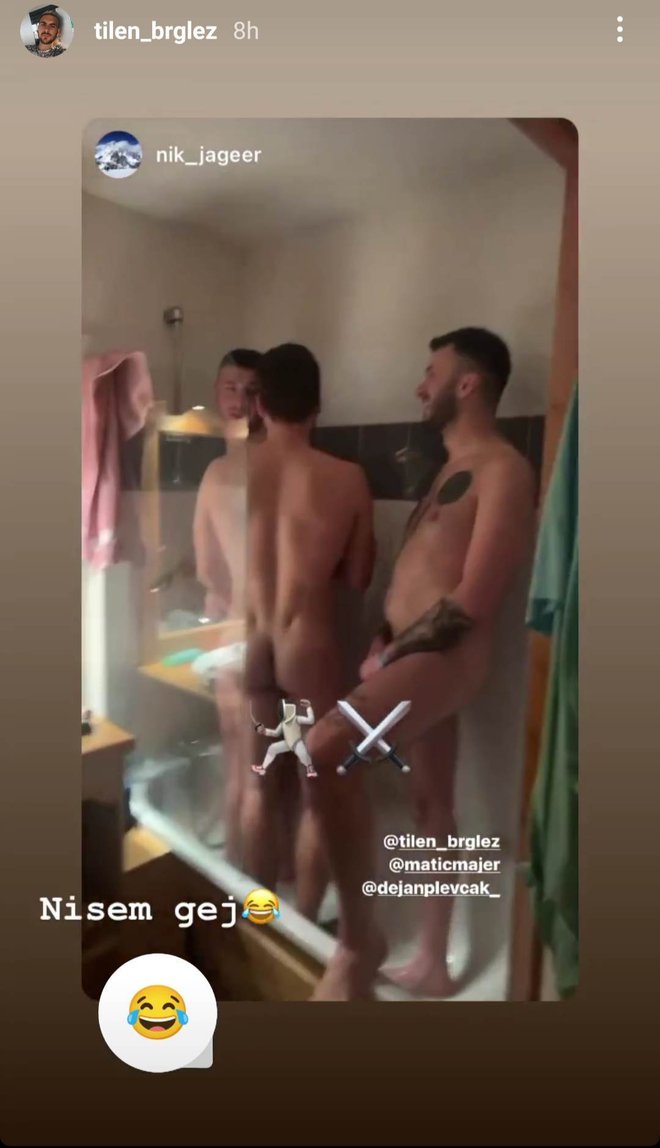Bili so popolnoma goli. FOTO: Instagram
