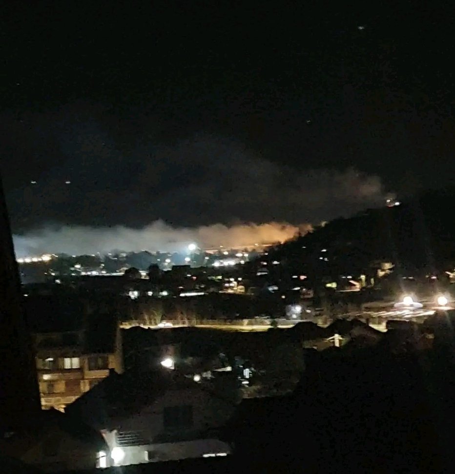 Fotografija: Nad mestom Pirot se je širil oblak nevarnega plina. FOTO: twitter

