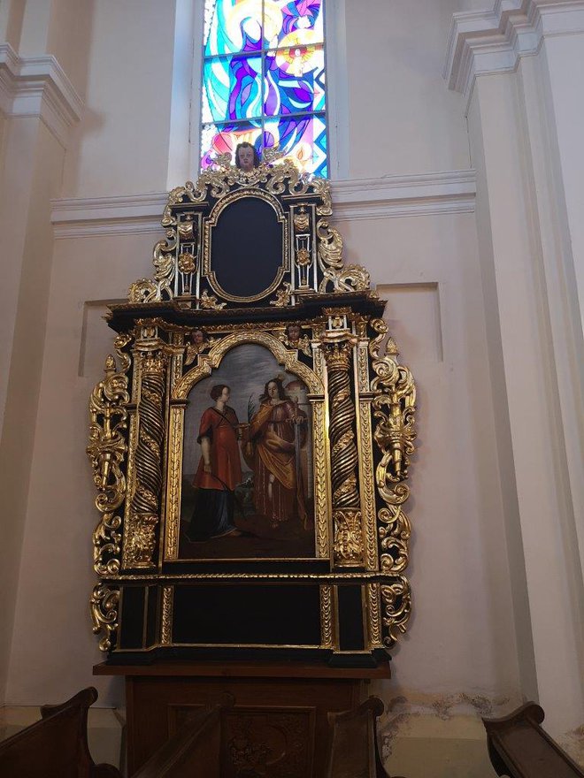 Stranski oltar v cerkvi sv. Jožefa na Velikih Poljanah. Foto: Milan Glavonjić
