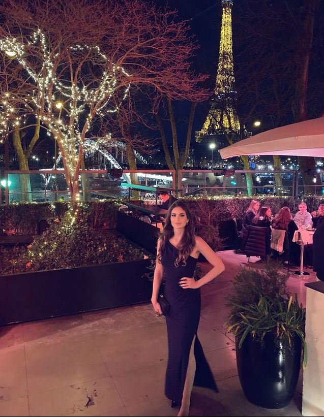 Eva Erjavec v Parizu. FOTO: Zaslonski posnetek, Instagram
